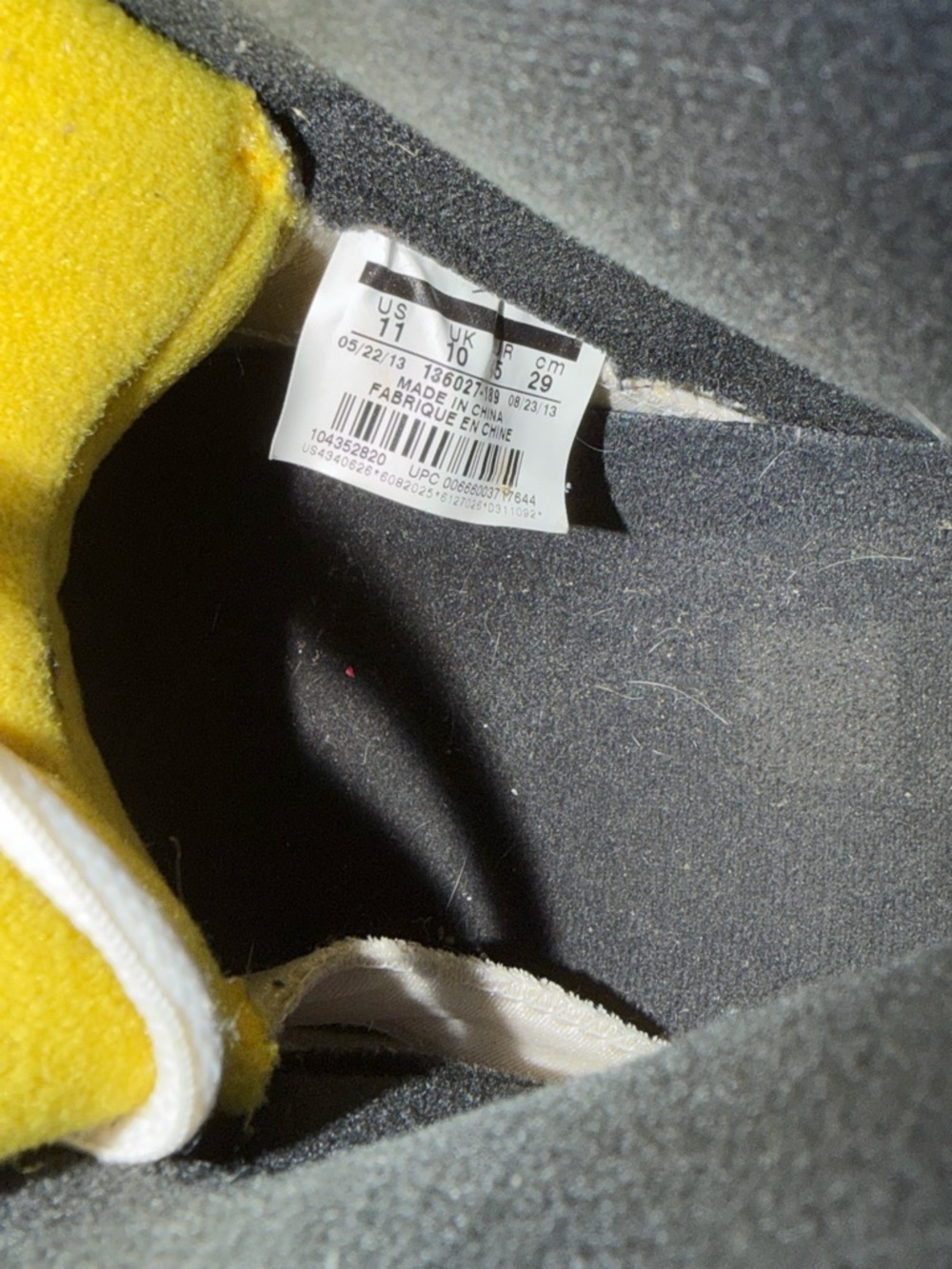 Nike Air Jordan 5 Retro Laney 2013 Size 11 - Picture 6 of 7
